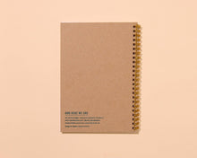 Load image into Gallery viewer, Broken Stripe Letterpress Spiral Notebook
