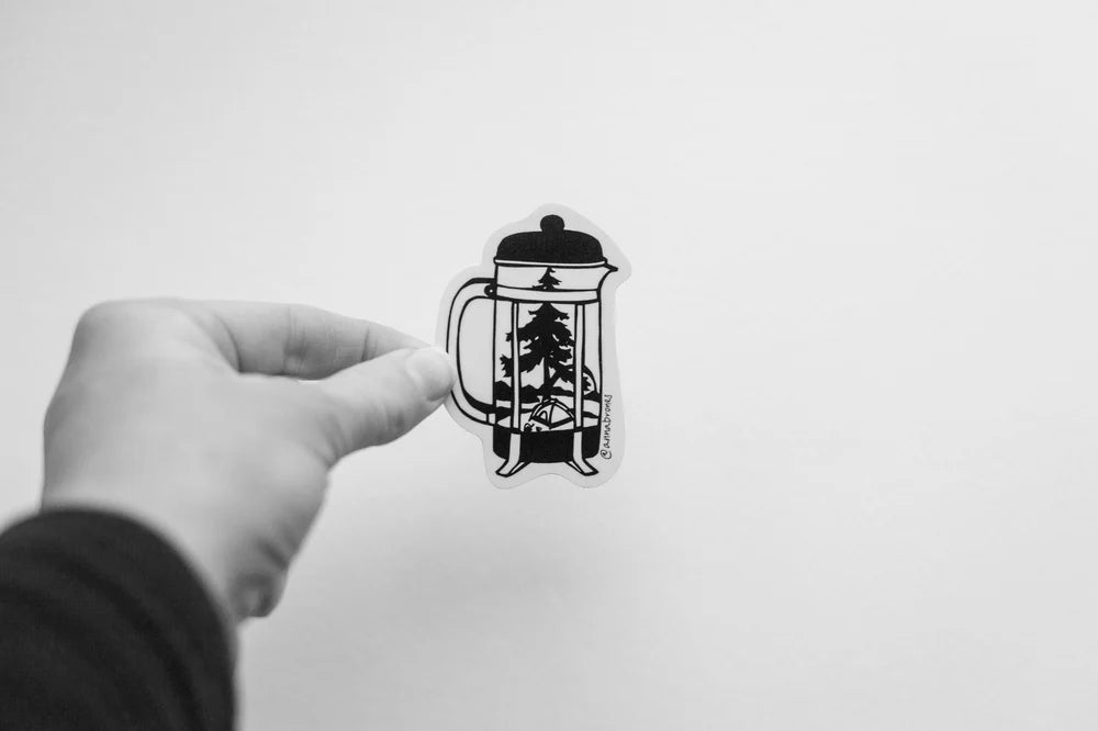 Coffee Outside sticker