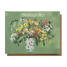Load image into Gallery viewer, Congratulations! Floral Greeting Card
