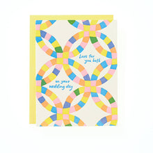 Load image into Gallery viewer, Wedding Quilt - Letterpress Greeting Card
