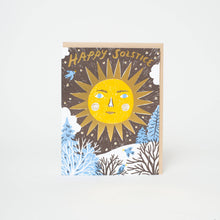 Load image into Gallery viewer, Solstice Sun Letterpress Greeting Card by Phoebe Wahl
