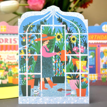 Load image into Gallery viewer, Greenhouse Die Cut Card
