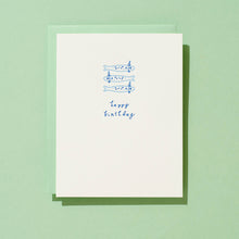 Load image into Gallery viewer, Sardine Birthday - Letterpress Greeting Card
