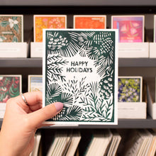 Load image into Gallery viewer, Happy Holidays (Greenery) Card
