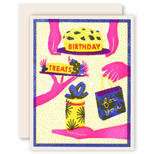 Load image into Gallery viewer, Happy Birthday (Treats for You) Letterpress Card
