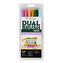 Load image into Gallery viewer, Dual Brush Pen Art Markers, Teatime, 6-Pack
