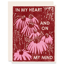 Load image into Gallery viewer, Coneflowers Heart and Mind Friendship Card
