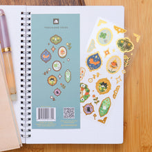 Load image into Gallery viewer, Retro Frames (Gold Foil) Sticker Sheet
