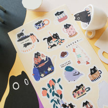 Load image into Gallery viewer, Sleepy Mornings Sticker Sheet
