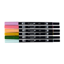 Load image into Gallery viewer, Dual Brush Pen Art Markers, Teatime, 6-Pack
