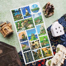 Load image into Gallery viewer, Magical Kingdom Stamps Sticker Sheet
