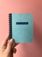 Load image into Gallery viewer, THOUGHTS - handmade rescued notebook
