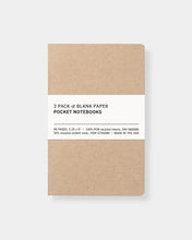 Load image into Gallery viewer, Modern minimalist pocket notebook - 3 pack

