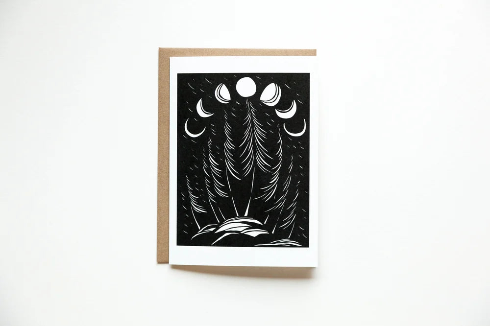 Moon Cycle Papercut Card