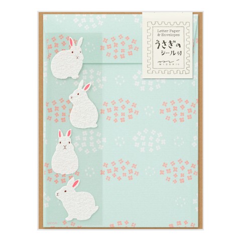 Letter Set with stickers 397 Rabbit