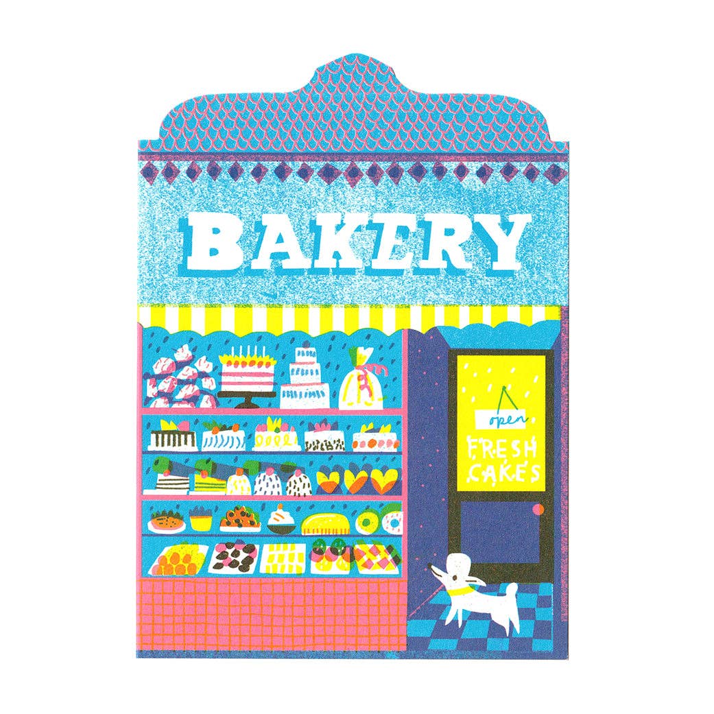 Bakery Shop Die Cut Card