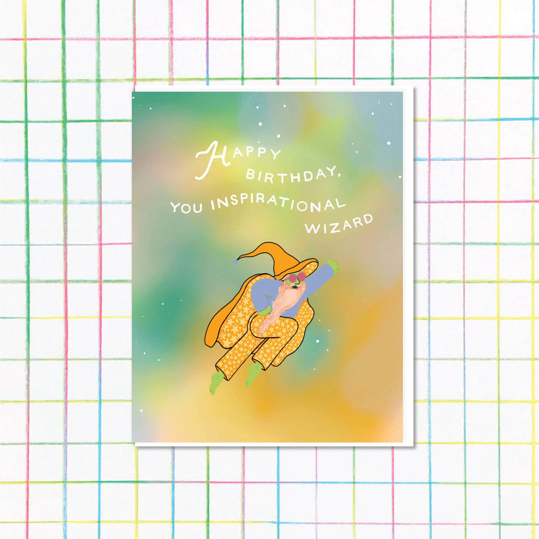 Inspirational Wizard Birthday Card