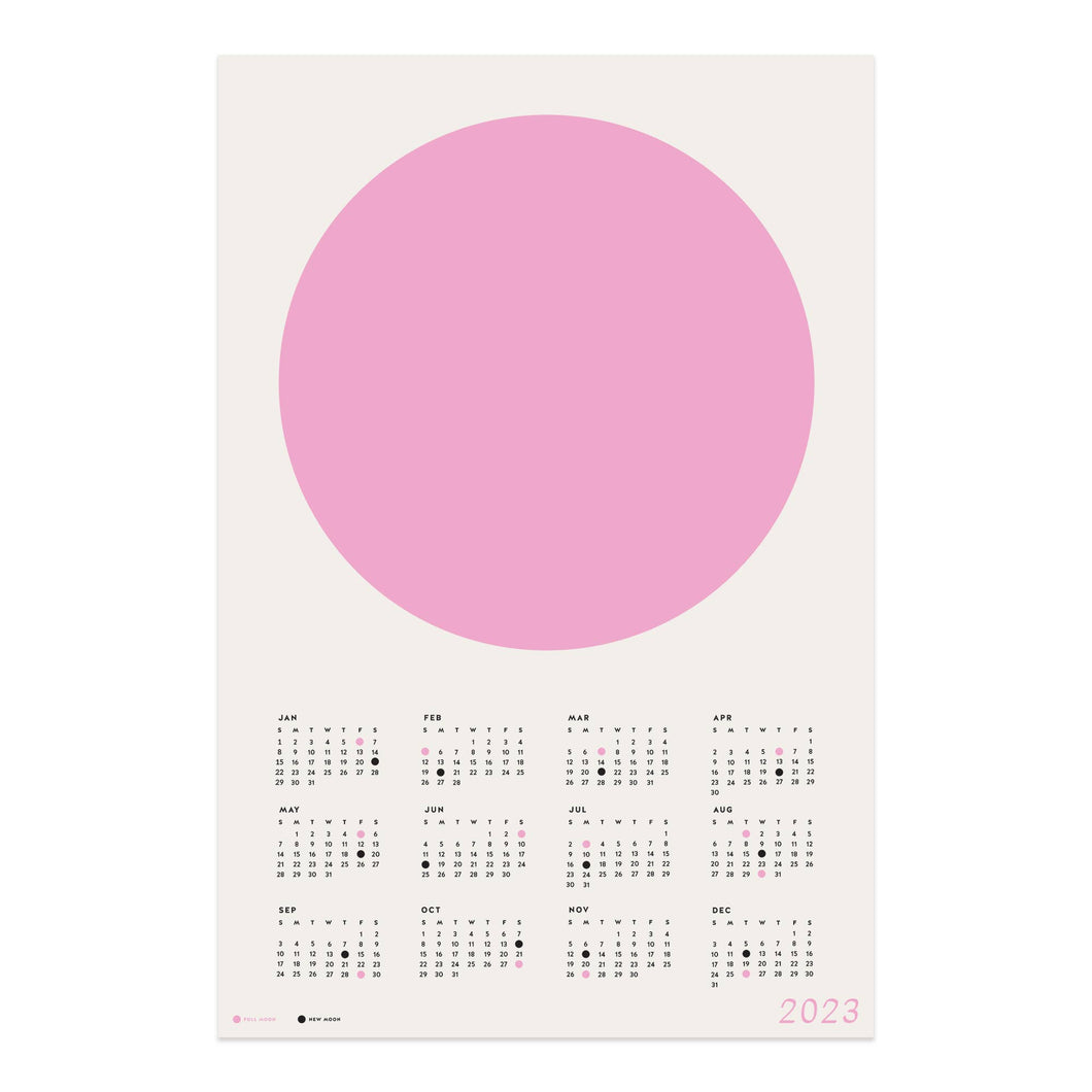 Minimalist Moon Calendar - 2023