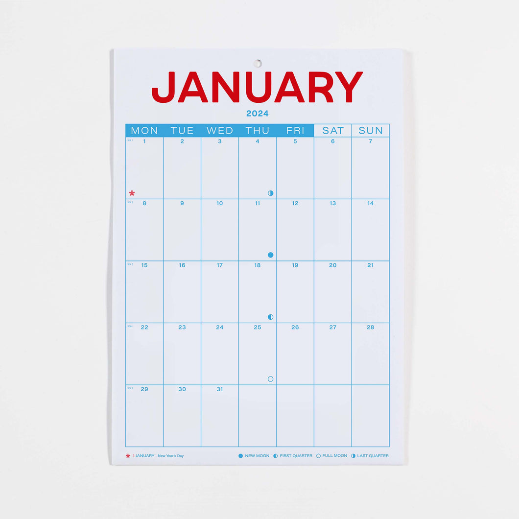 2024 Folding Wall Calendar