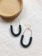 Load image into Gallery viewer, MODERN HOOPS - polymer clay earrings
