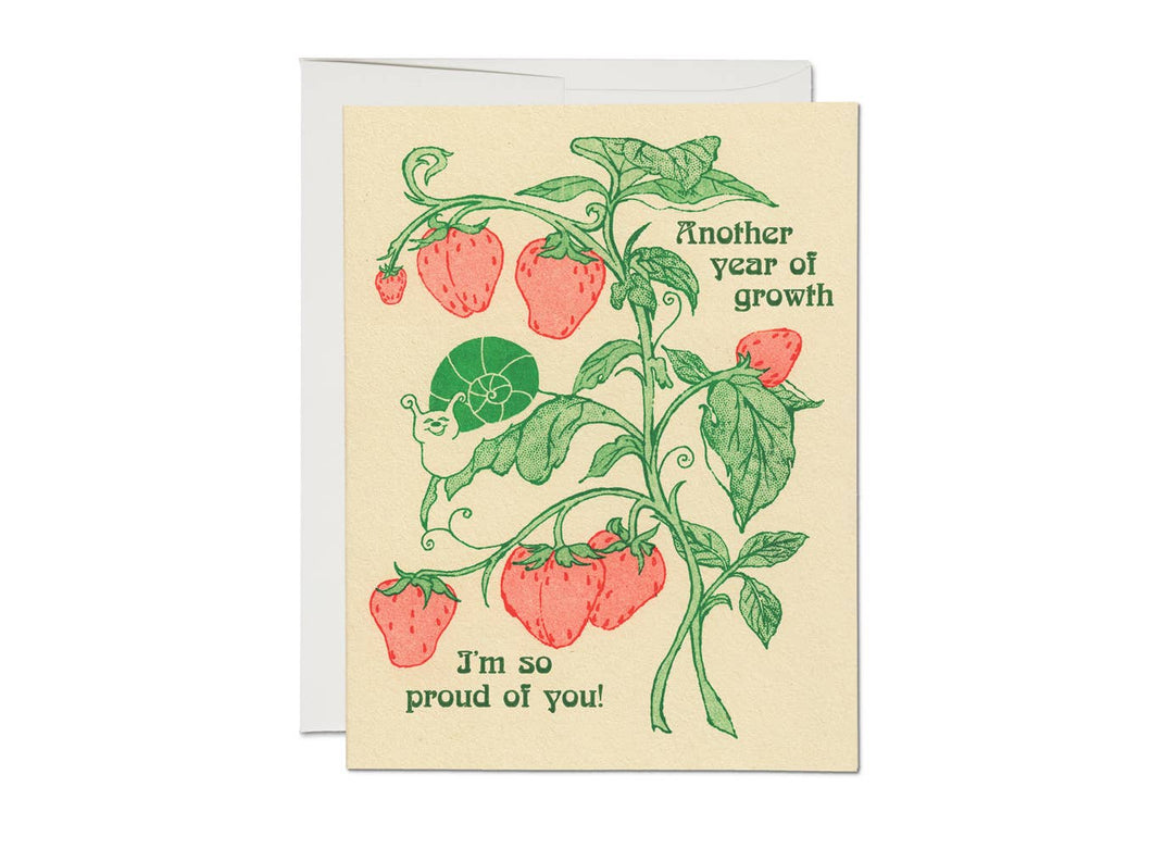 Another Year of Growth greeting card