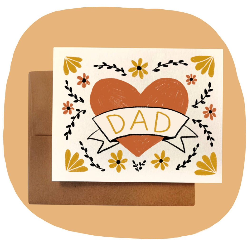 DAD ~ CLASSIC HEART Card