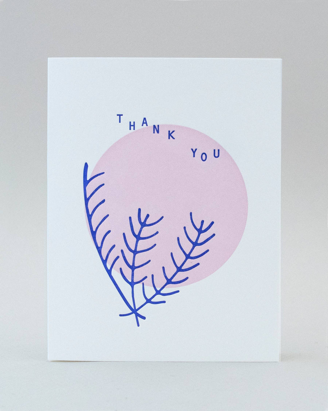 Blue Pine Thank You Card