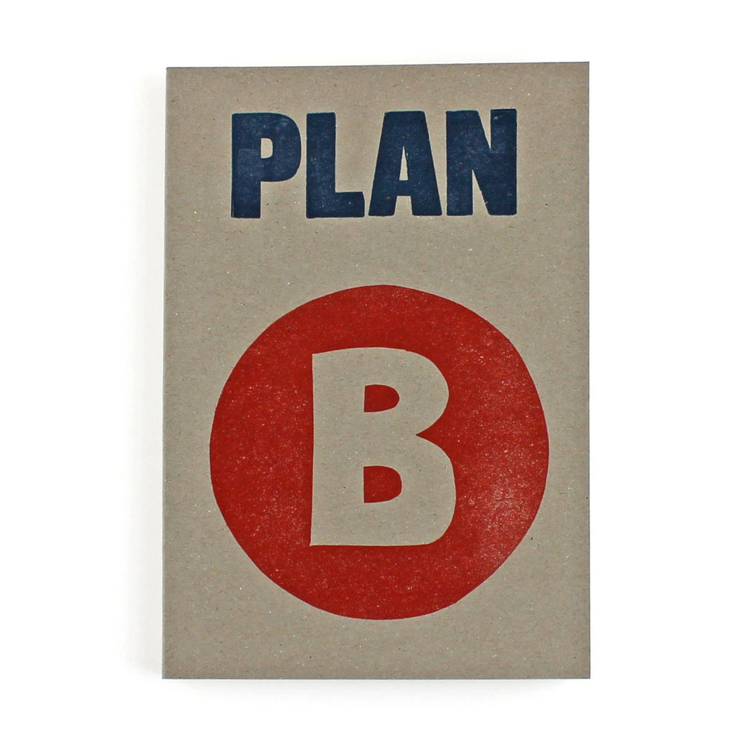 Plan B Letterpress Notebook