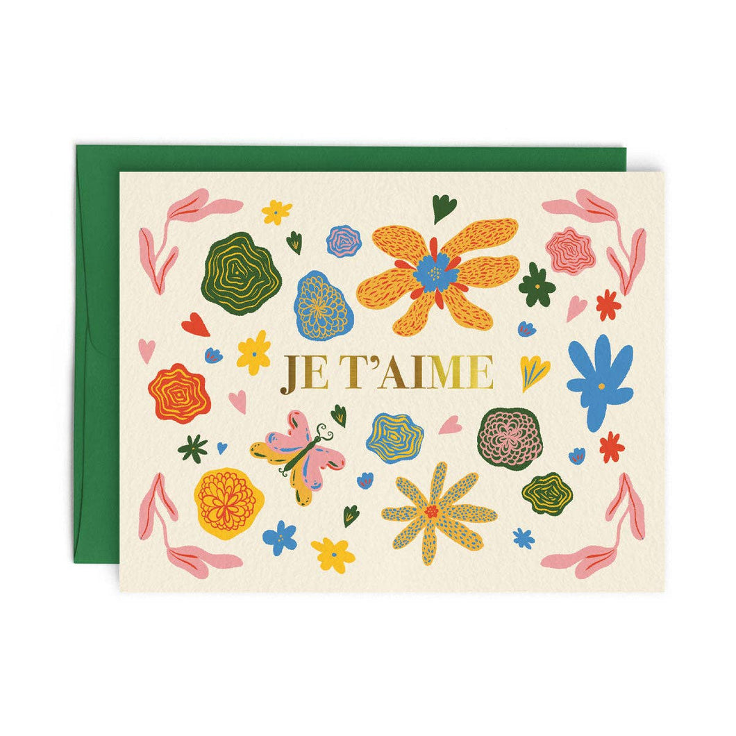 JE T'AIME card