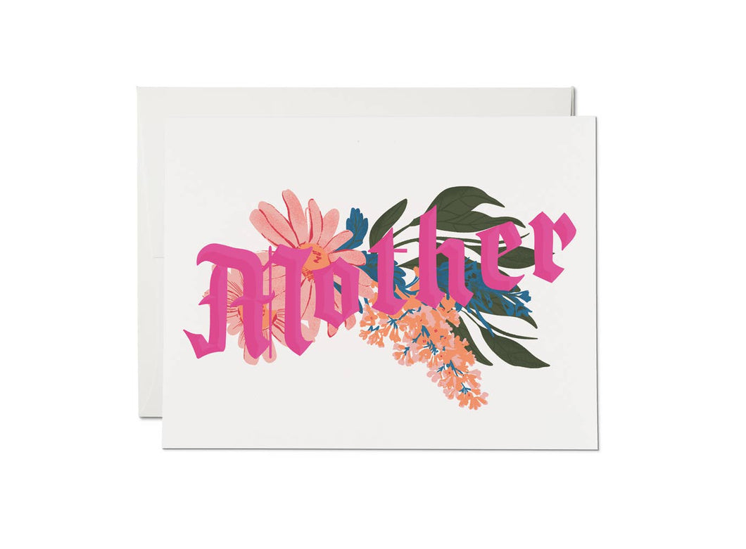 Floral Mother's Day greeting card