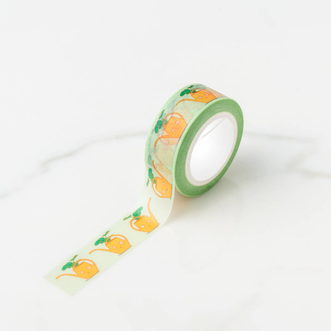 Yellow Vintage Watering Can Washi Tape