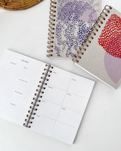 Load image into Gallery viewer, Red + Lavender Half Moon Planner
