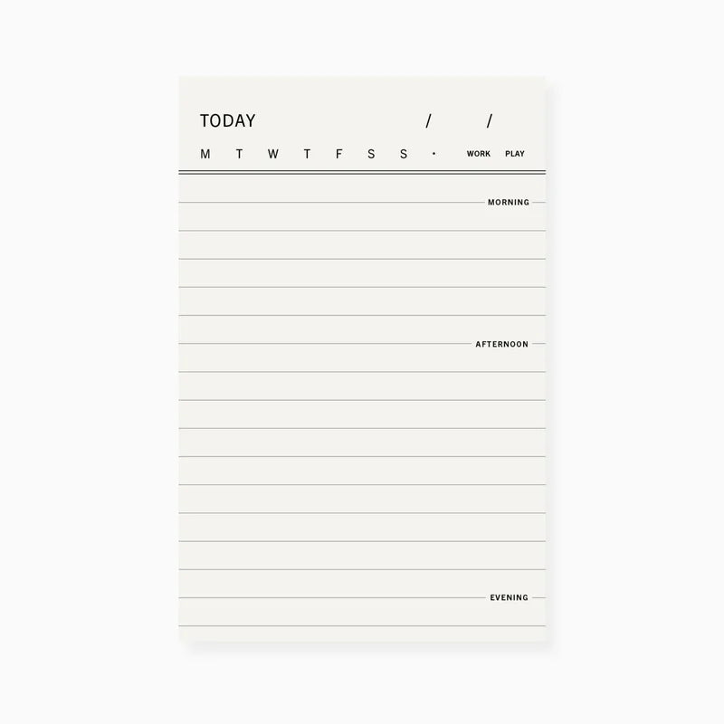 Daily planning notepad