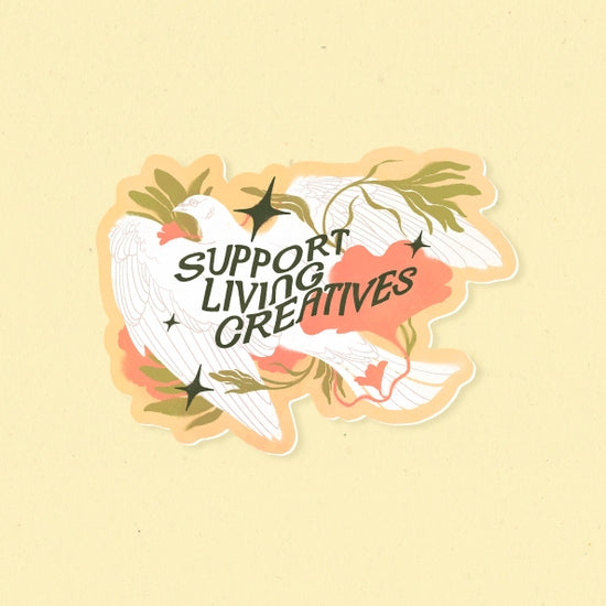 Support Living Creatives sticker
